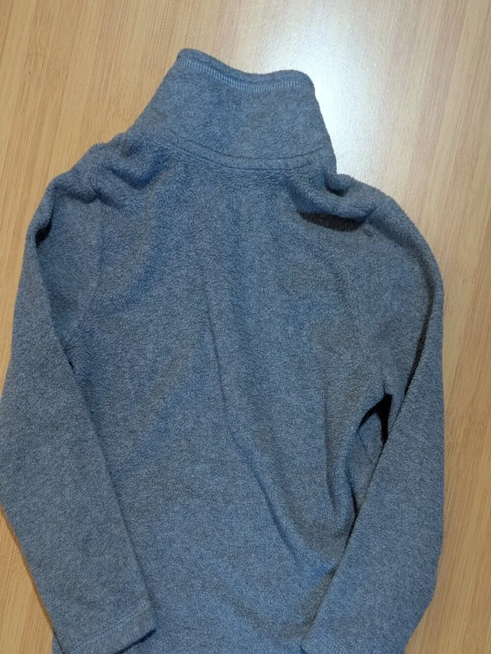 Kids School Uniform Gray Fleece Quarter Zip Pullover
